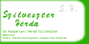 szilveszter herda business card